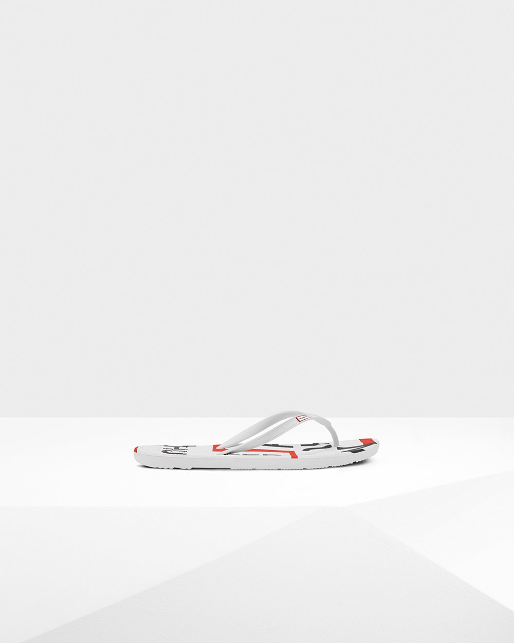 Chanclas Hunter Hombre Blancas Original Exploded Logo 395481-WLD